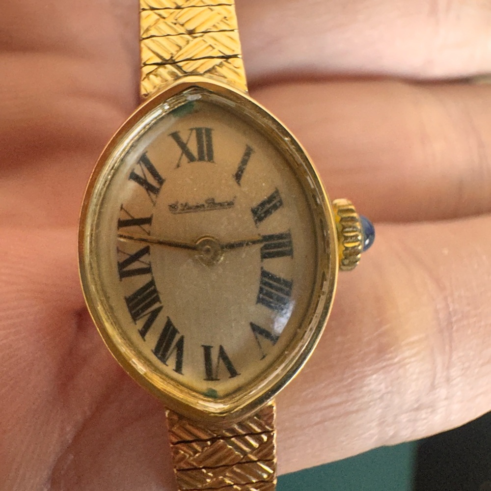 Vintage Lucien Piccard 14k Gold Women's Watch